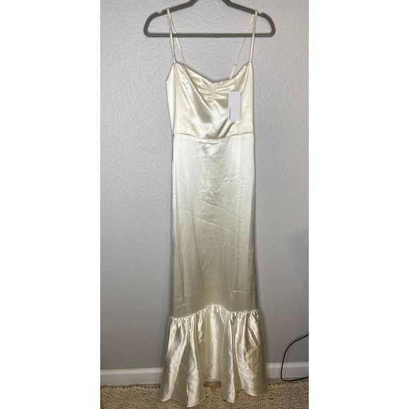 Reformation NWT Venetia Dress in Ivory 4 - Picture 1 of 8